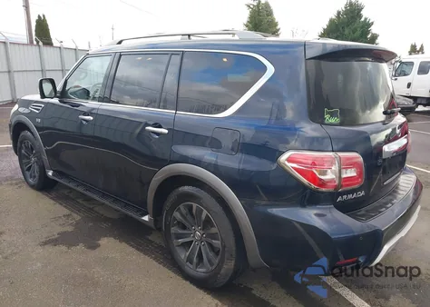2017 Nissan Armada Platinum z USA, uszkodzony, nr VIN JN8AY2NEXH9707213